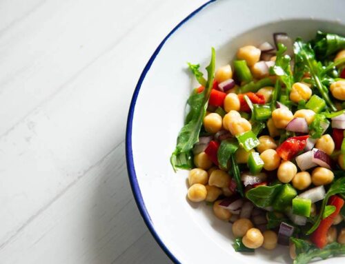 Salada de grão de bico